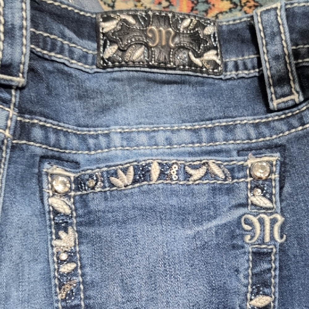 Miss Me Women's Blue Embellished Jeans